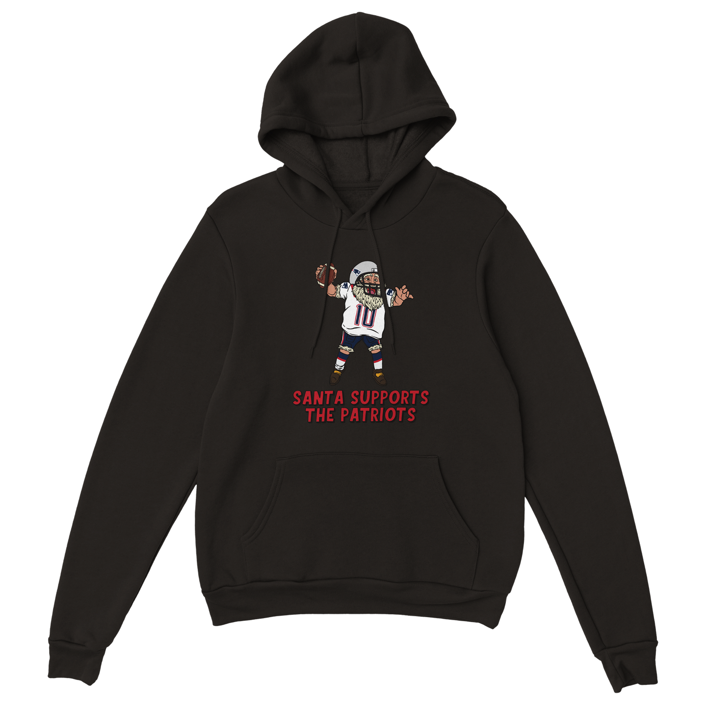 New England Patriots Unisex Pullover Santa Hoodie