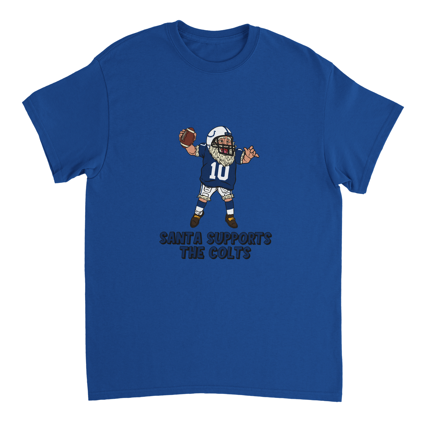 Indianapolis Colts Unisex Crewneck Santa T-shirt