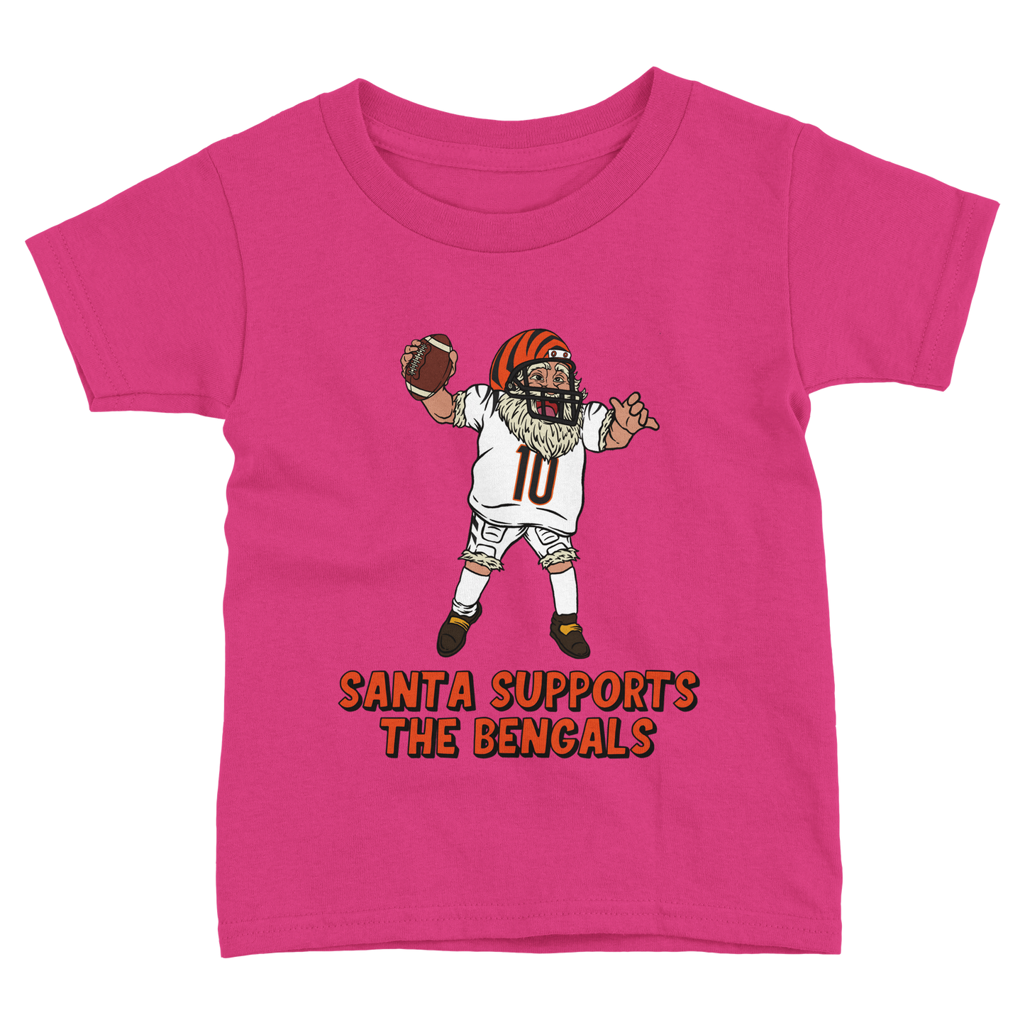 Cincinnati Bengals Toddler Fine Jersey Santa T-Shirt