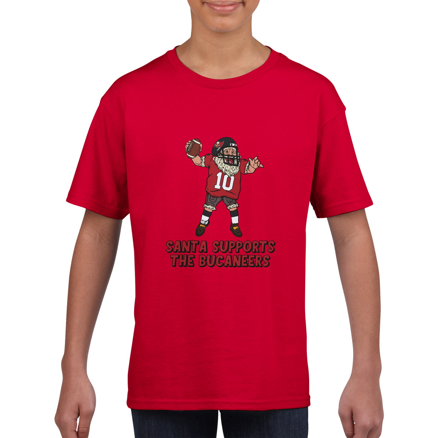 Tampa Bay Buccaneers Kids Crewneck Santa T-shirt