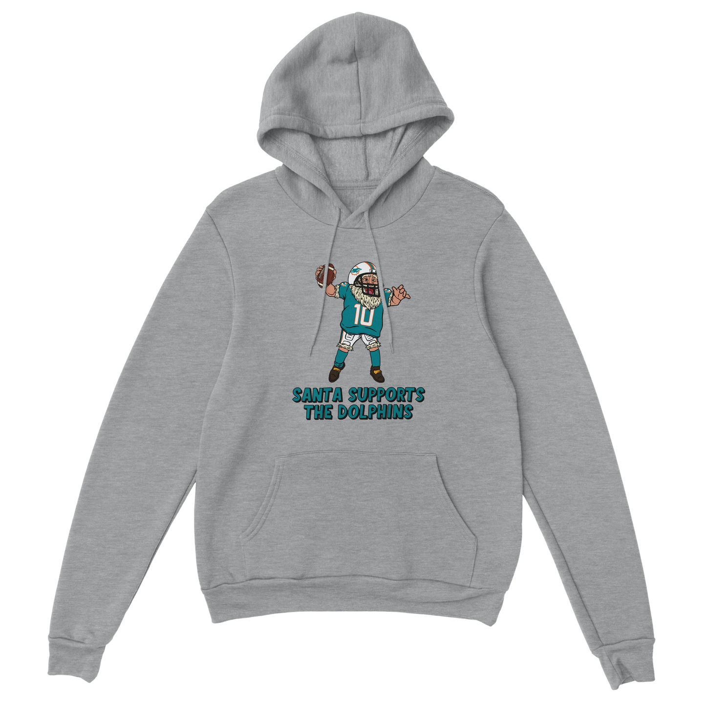 Miami Dolphins Unisex Pullover Santa Hoodie