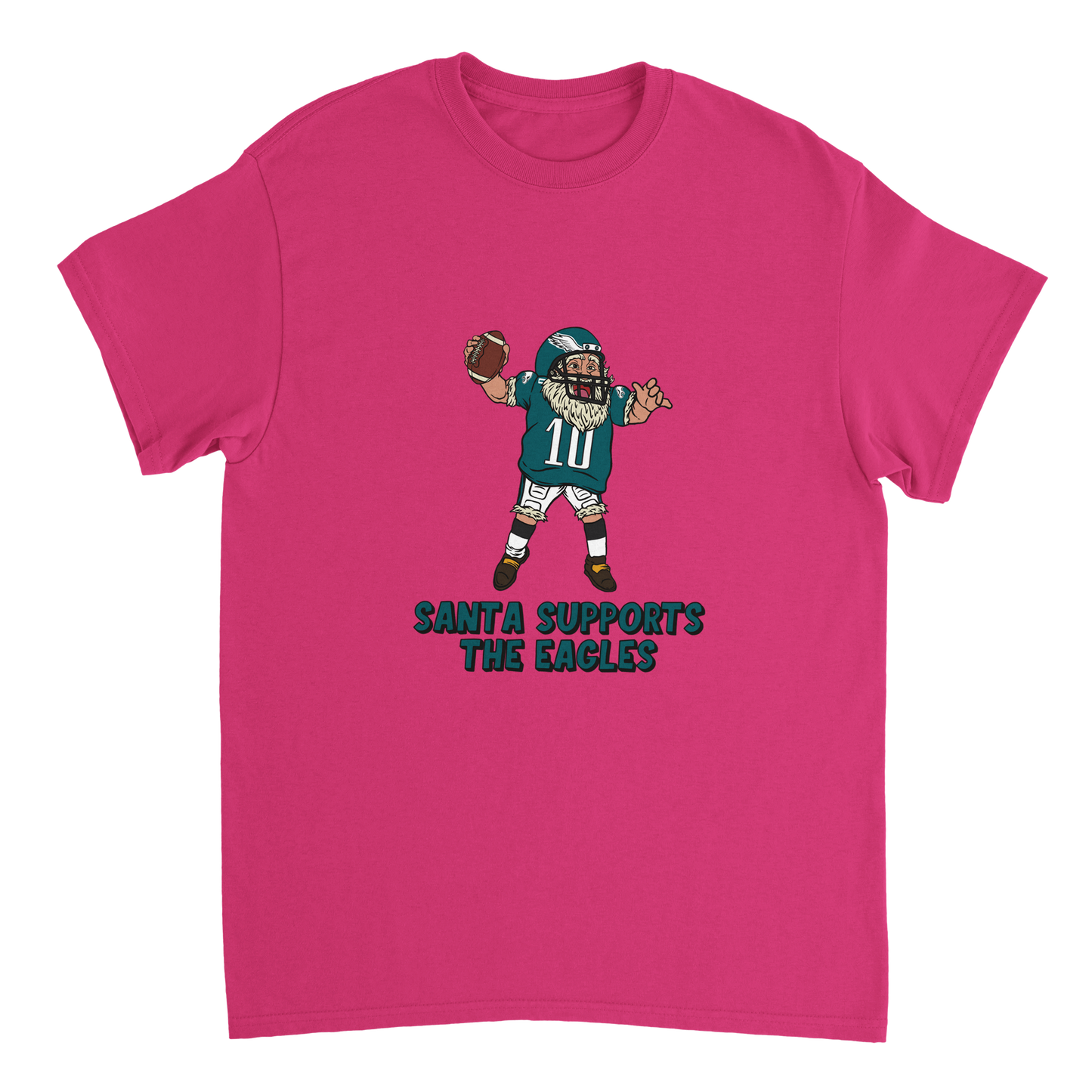 Philadelphia Eagles Unisex Crewneck Santa T-shirt