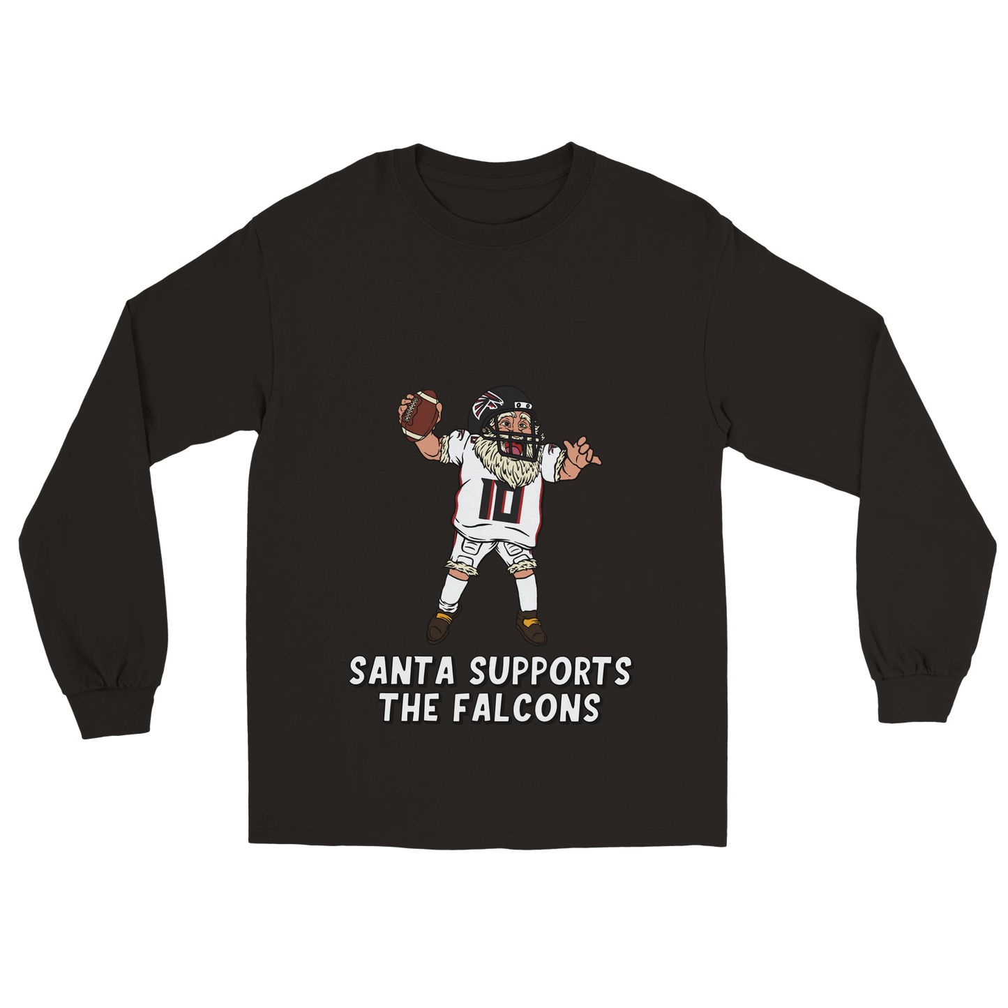 Atlanta Falcons Unisex Longsleeve Santa T-shirt