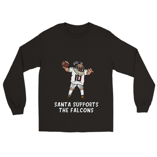 Atlanta Falcons Unisex Longsleeve Santa T-shirt