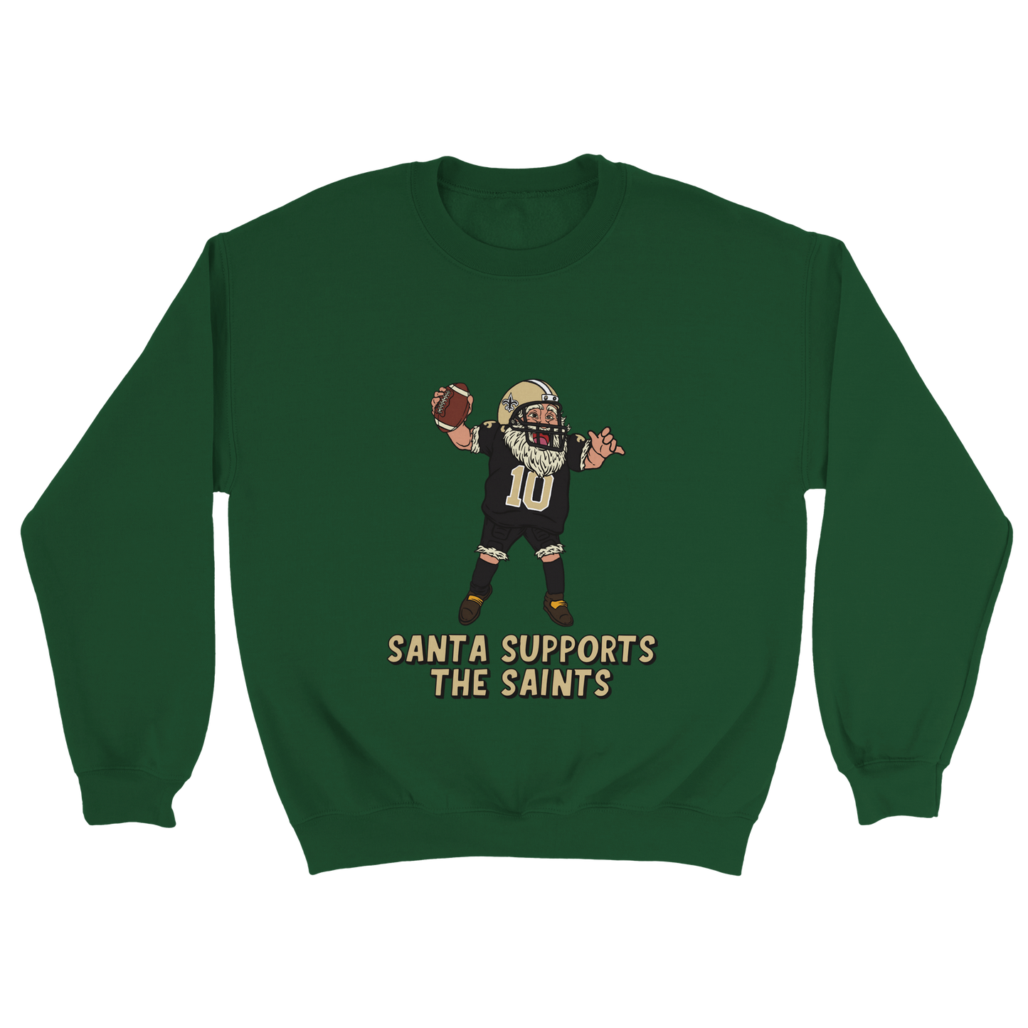 New Orleans Saints Unisex Crewneck Santa Sweatshirt