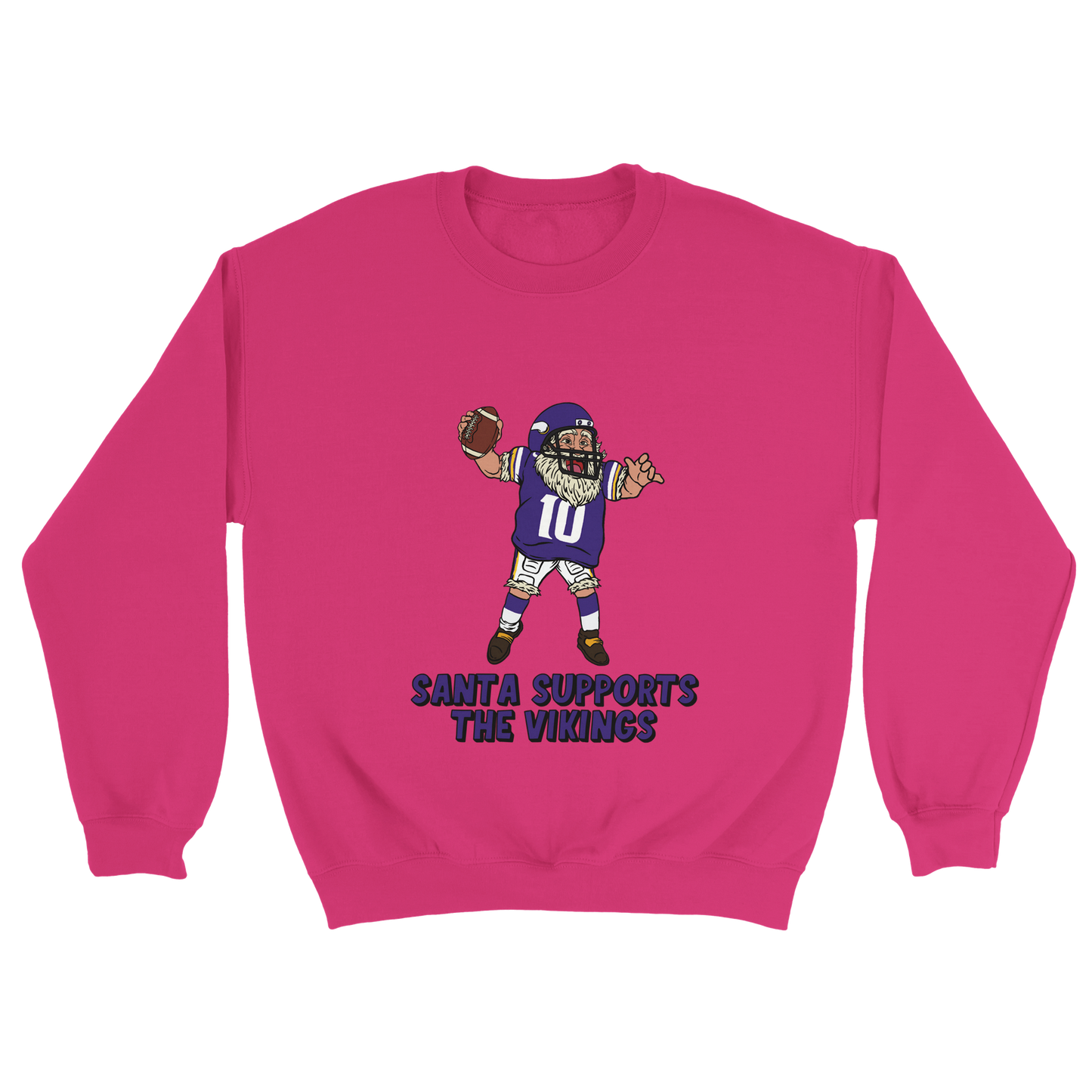 Minnesota Vikings Unisex Crewneck Santa Sweatshirt