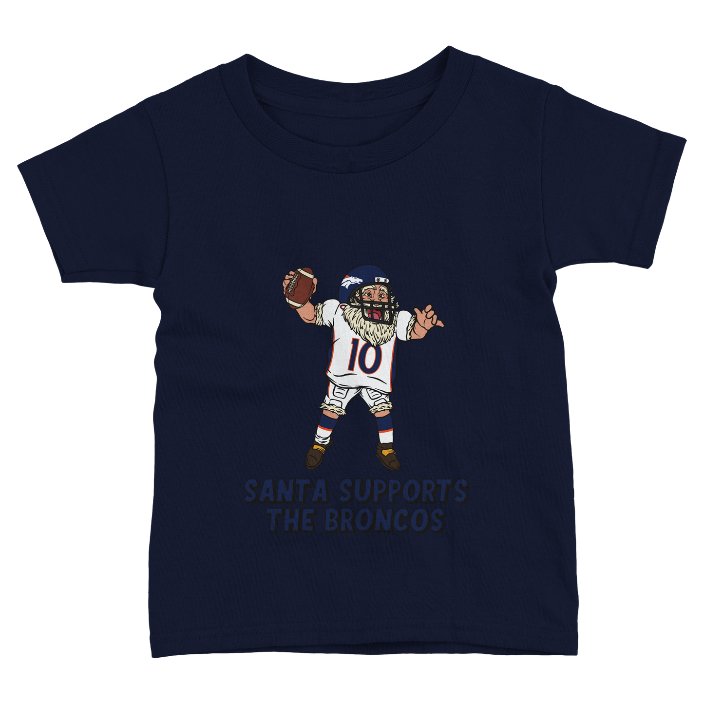 Denver Broncos Toddler Fine Jersey Santa T-Shirt