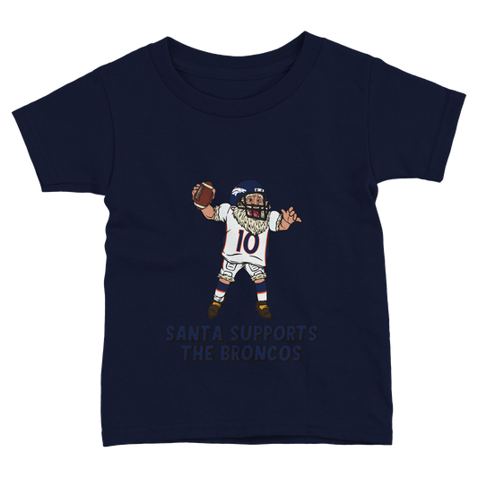 Denver Broncos Toddler Fine Jersey Santa T-Shirt