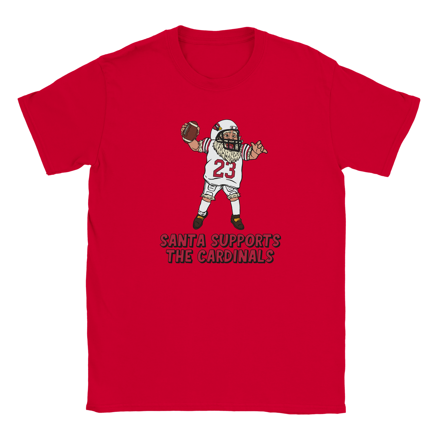 Arizona Cardinals Kids Crewneck Santa T-shirt