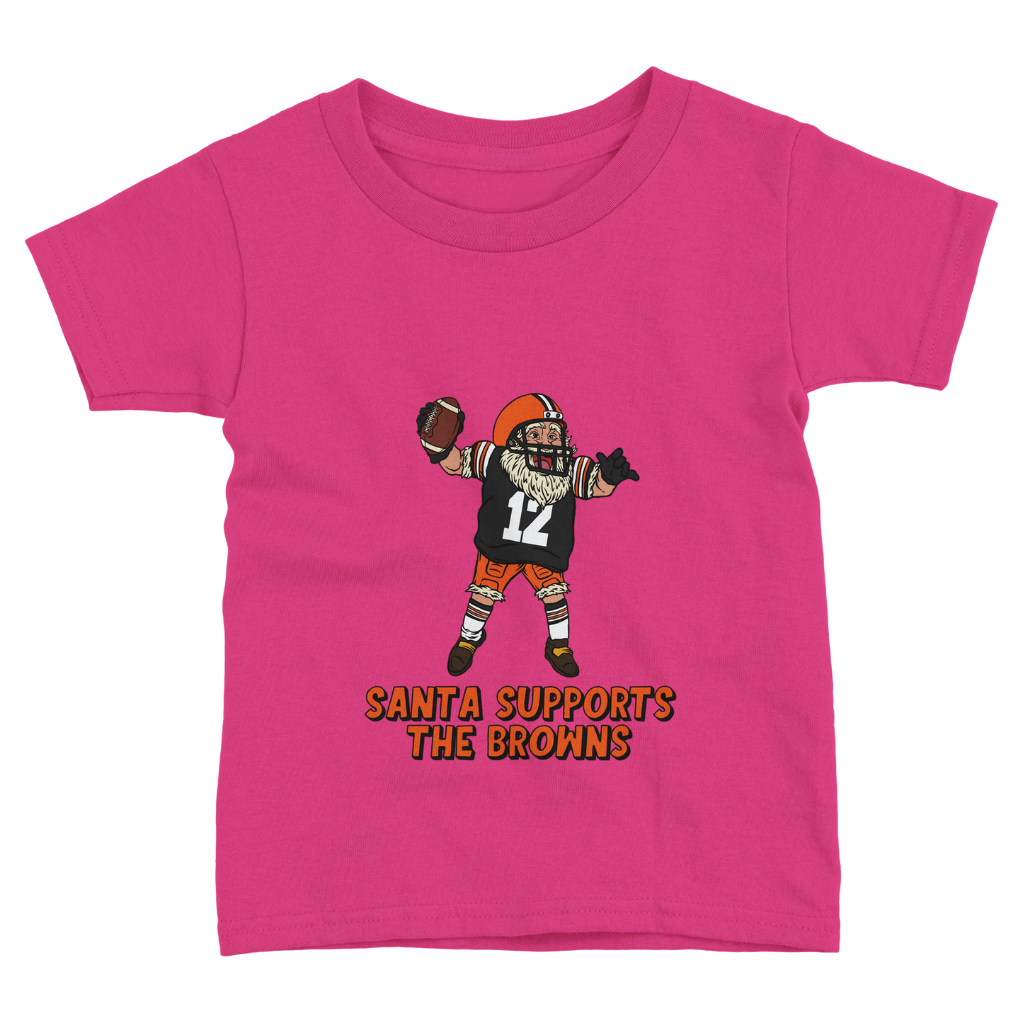 Cleveland Browns Toddler Fine Jersey Santa T-Shirt