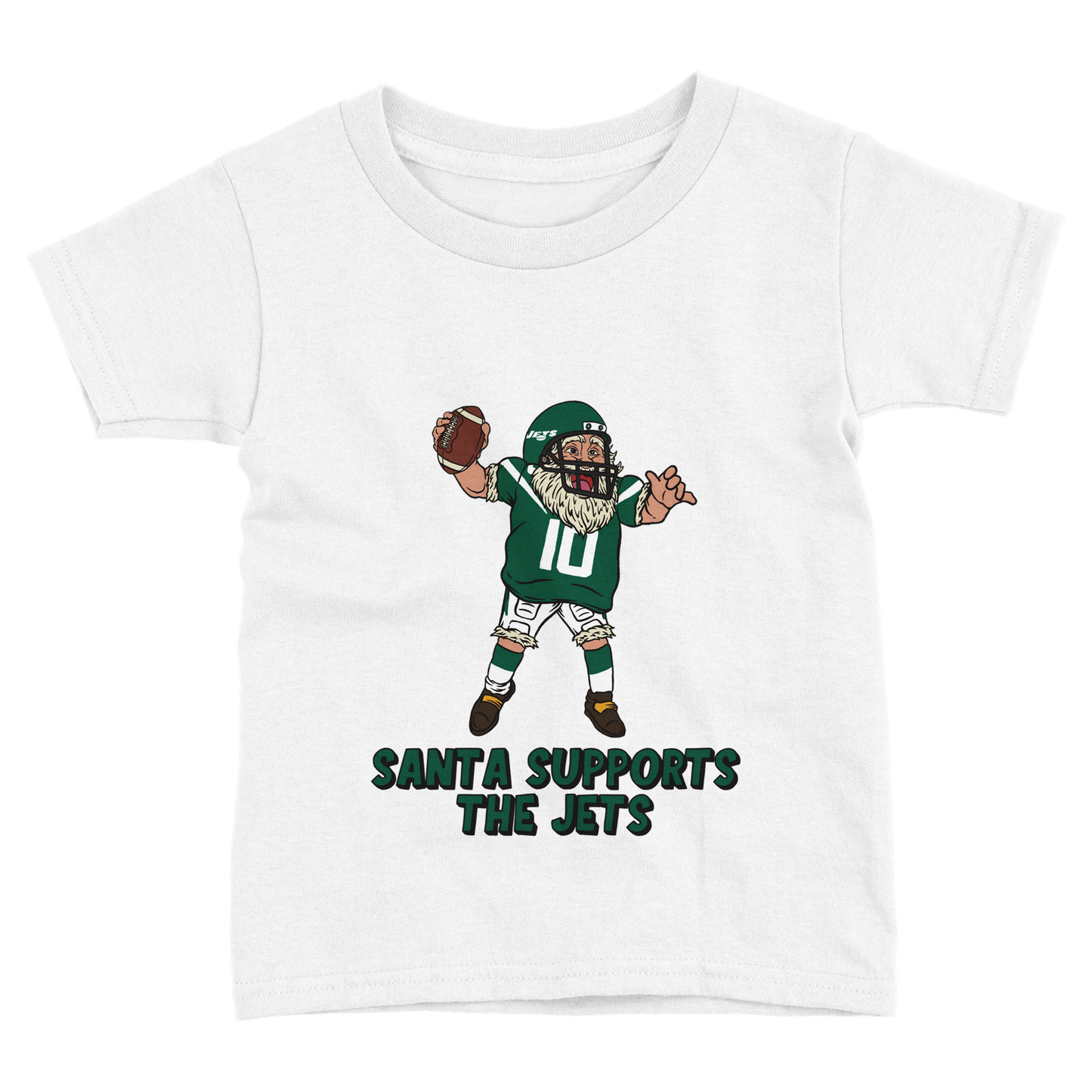 New York Jets Toddler Fine Jersey Santa T-Shirt