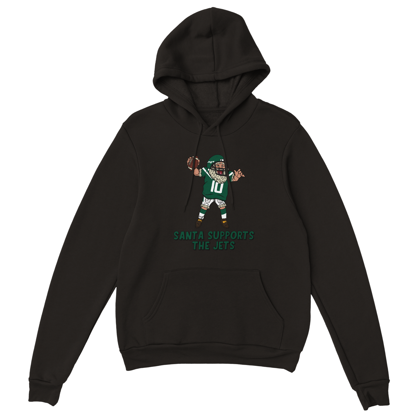 New York Jets Unisex Pullover Santa Hoodie