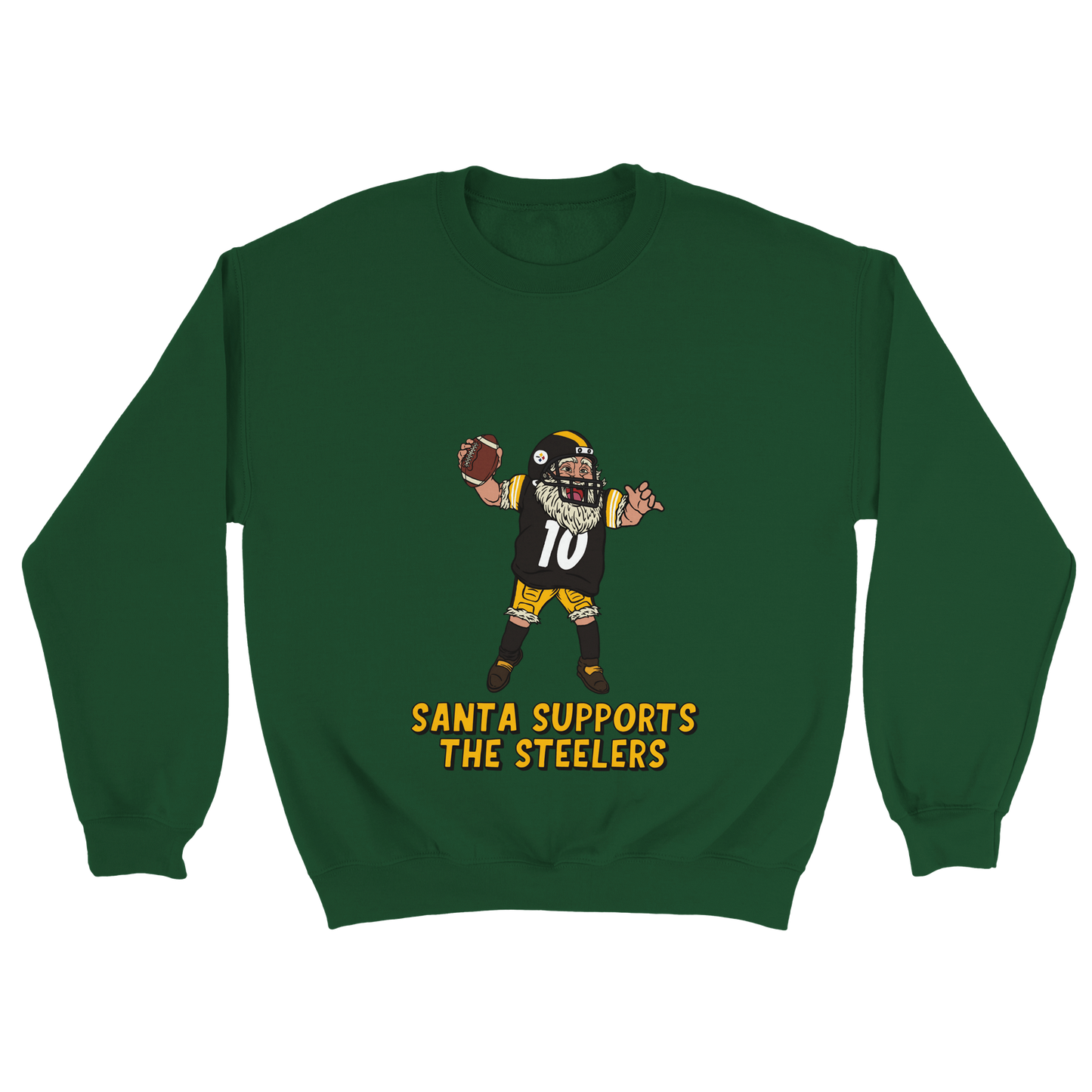 Pittsburgh Steelers Unisex Crewneck Santa Sweatshirt