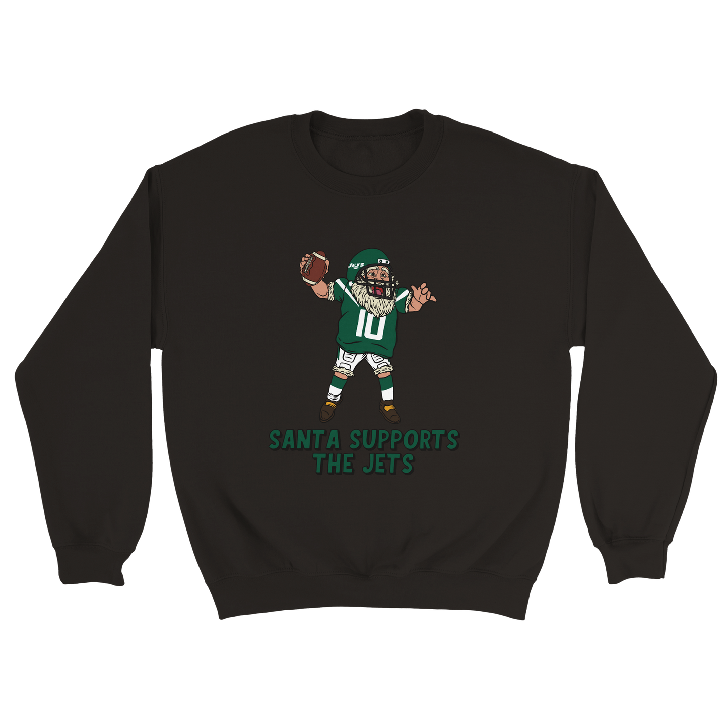 New York Jets Unisex Crewneck Santa Sweatshirt