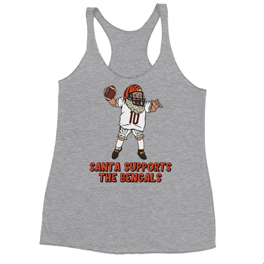 Cincinnati Bengals Women's Racerback Santa Tank Top