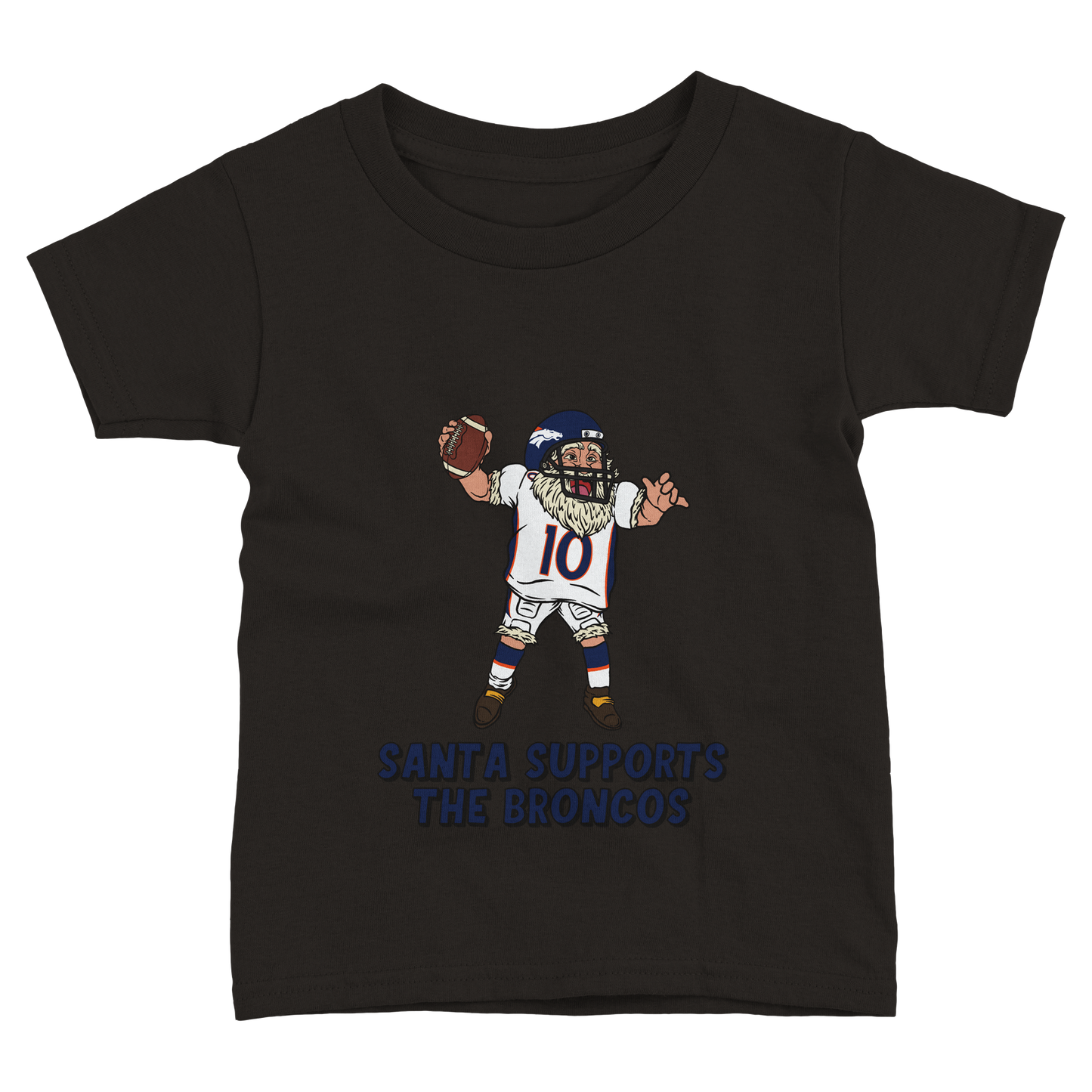 Denver Broncos Toddler Fine Jersey Santa T-Shirt