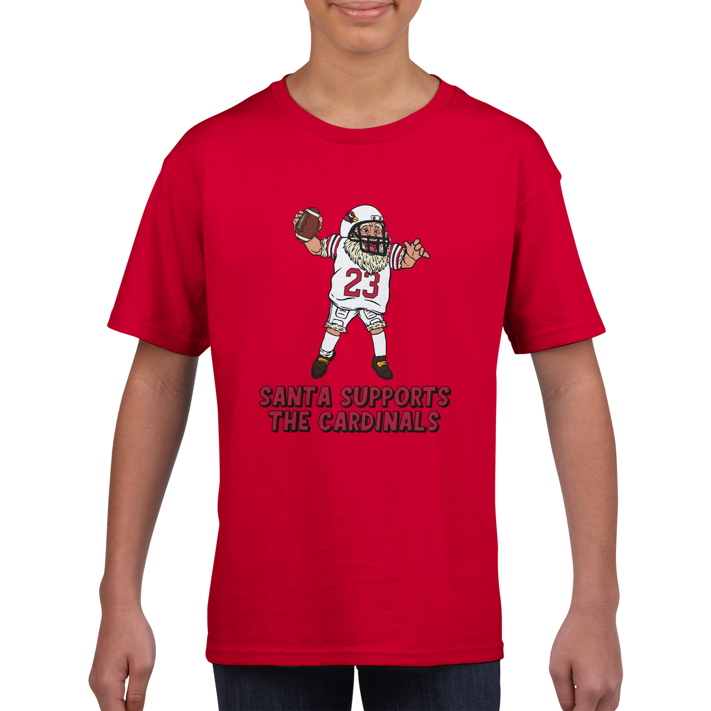 Arizona Cardinals Kids Crewneck Santa T-shirt