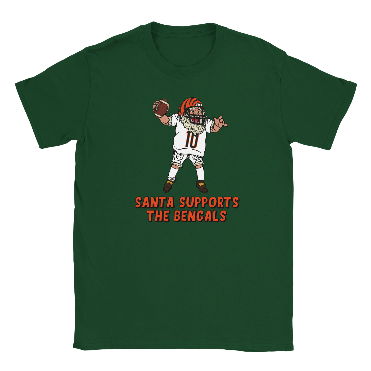 Cincinnati Bengals Kids Crewneck Santa T-shirt