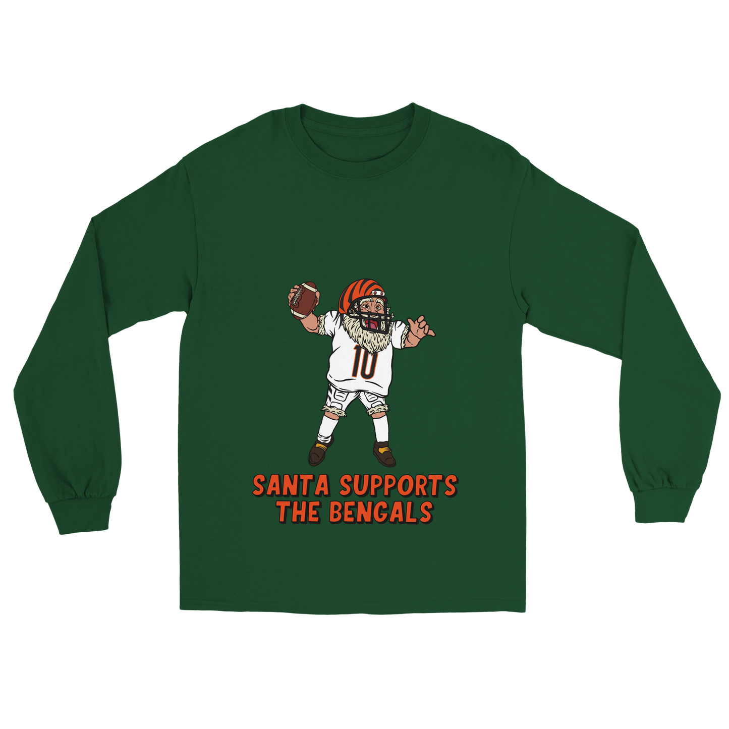 Cincinnati Bengals Unisex Longsleeve Santa T-shirt