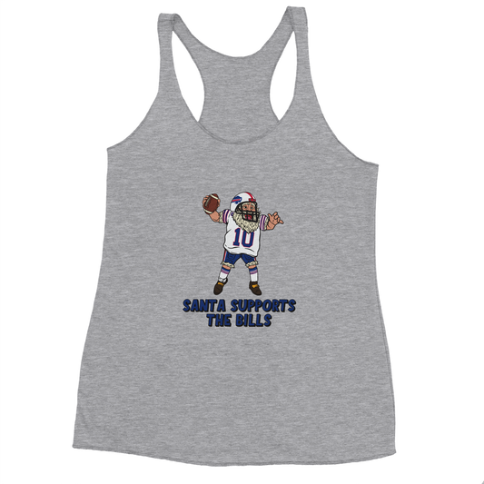 Buffalo Bills Women's Racerback Santa Tank Top