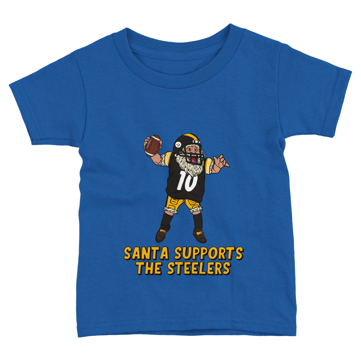 Pittsburgh Steelers Toddler Fine Jersey Santa T-Shirt