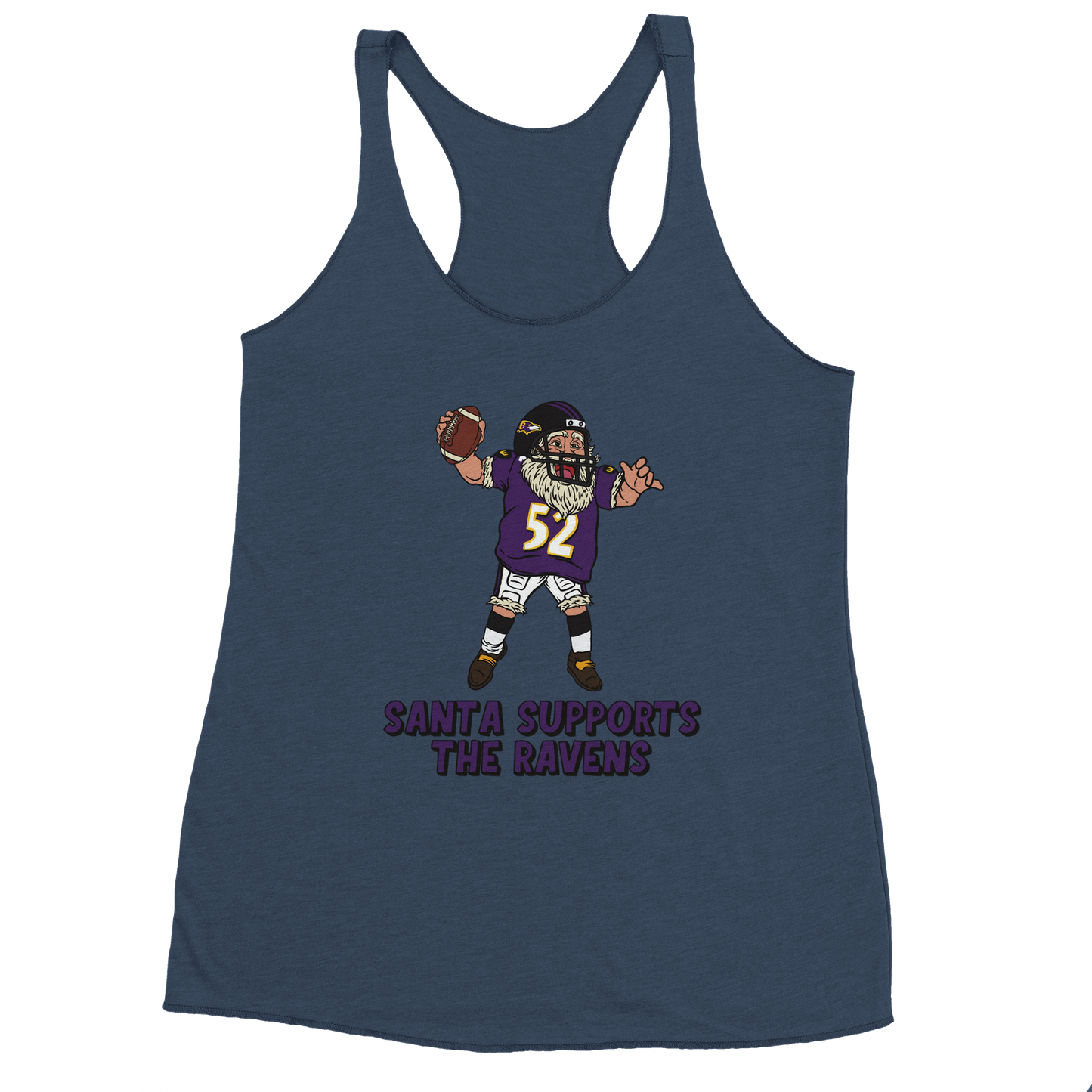 Baltimore Ravens Women's Racerback Santa Tank Top