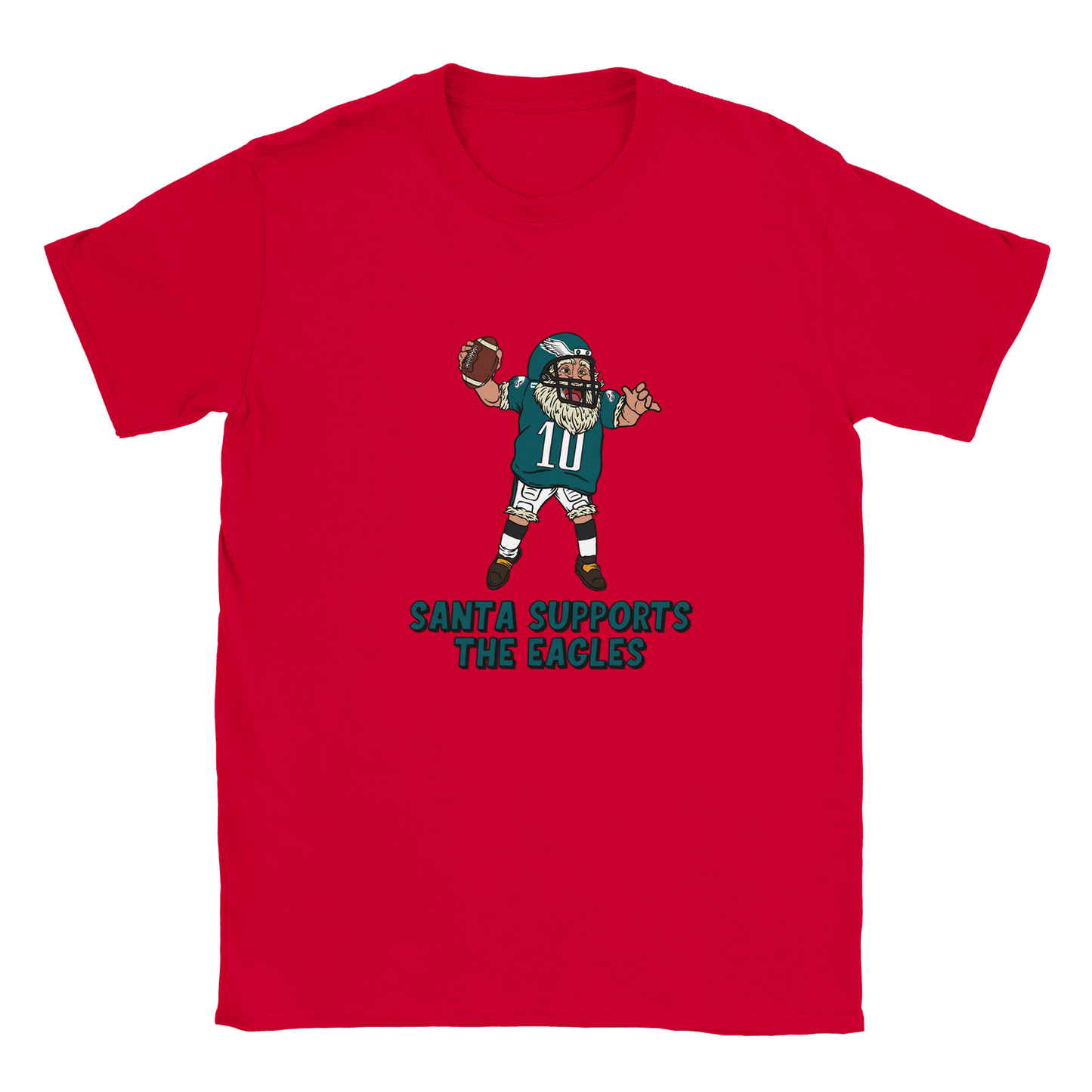 Philadelphia Eagles Kids Crewneck Santa T-shirt