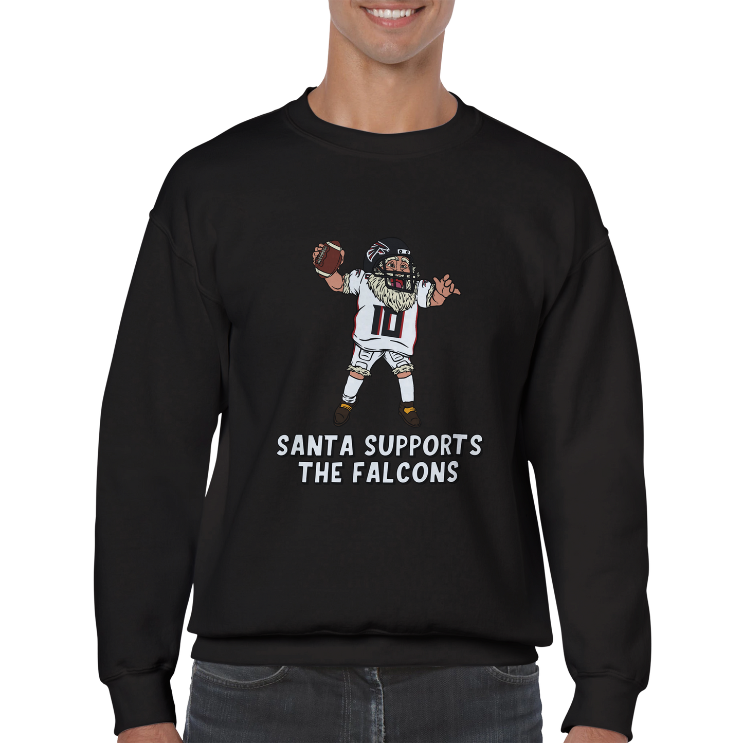 Atlanta Falcons Unisex Crewneck Santa Sweatshirt