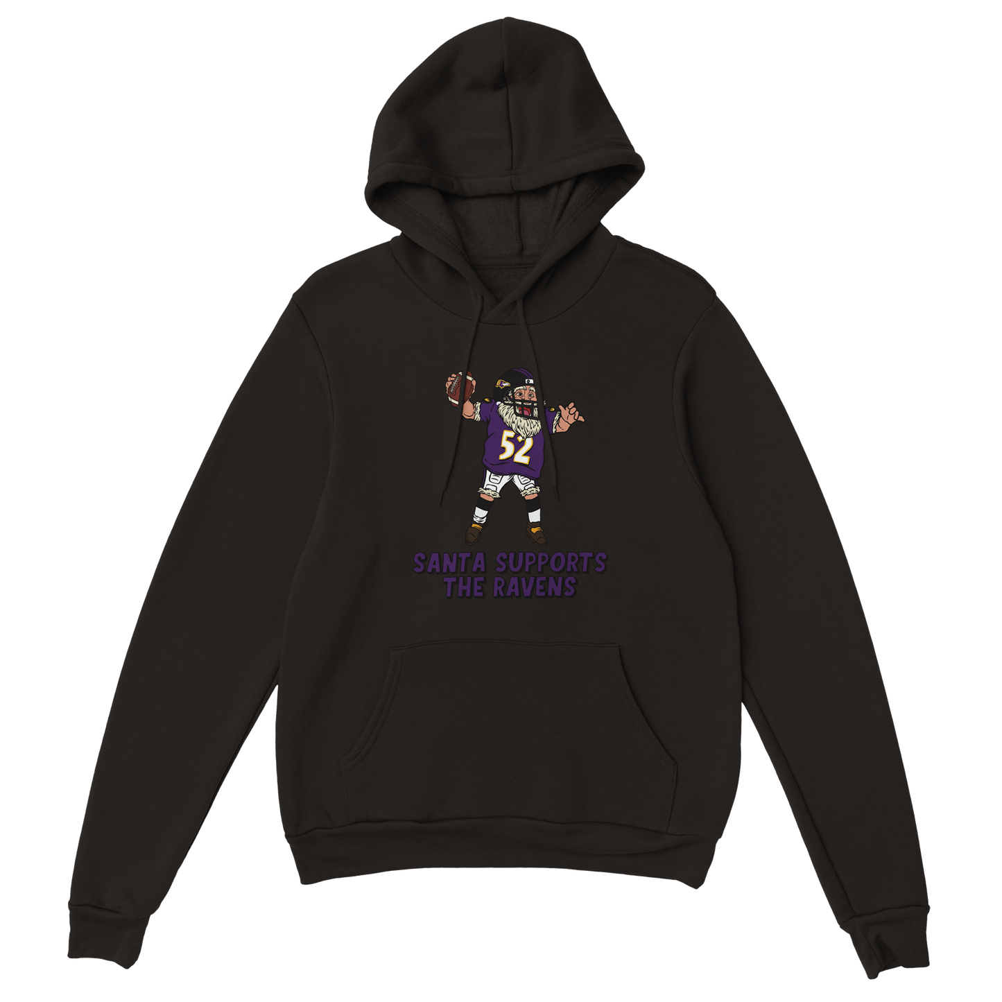 Baltimore Ravens Unisex Pullover Santa Hoodie