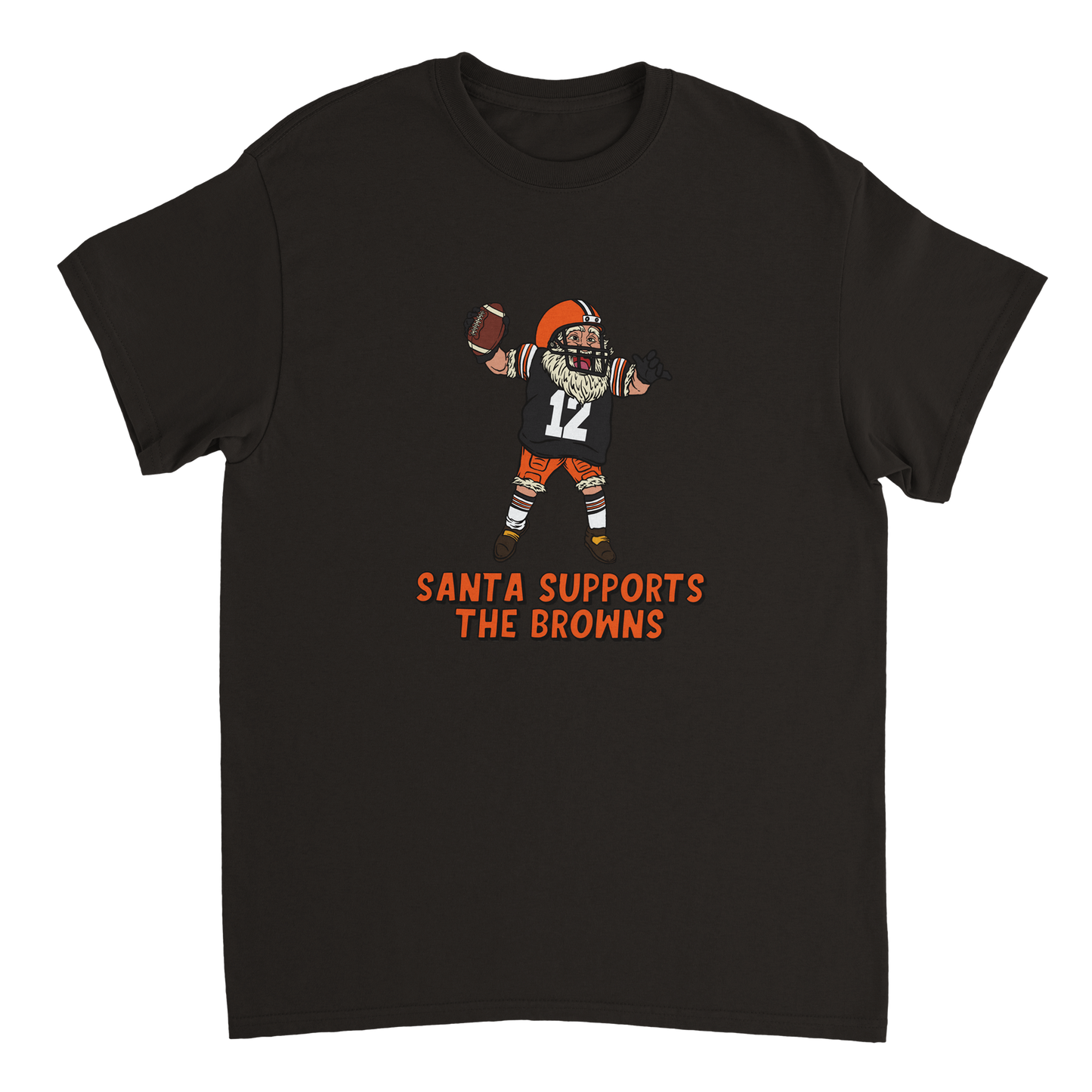 Cleveland Browns Unisex Crewneck Santa T-shirt