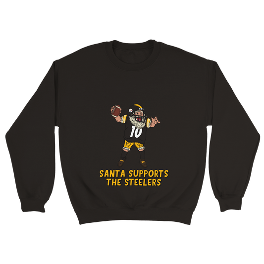 Pittsburgh Steelers Unisex Crewneck Santa Sweatshirt