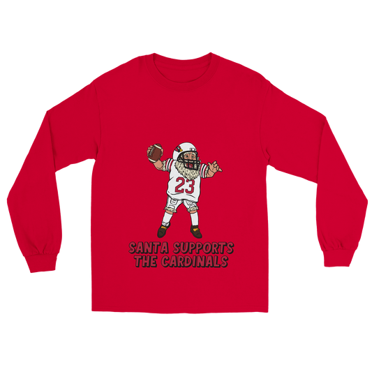 Arizona Cardinals Unisex Longsleeve Santa T-shirt