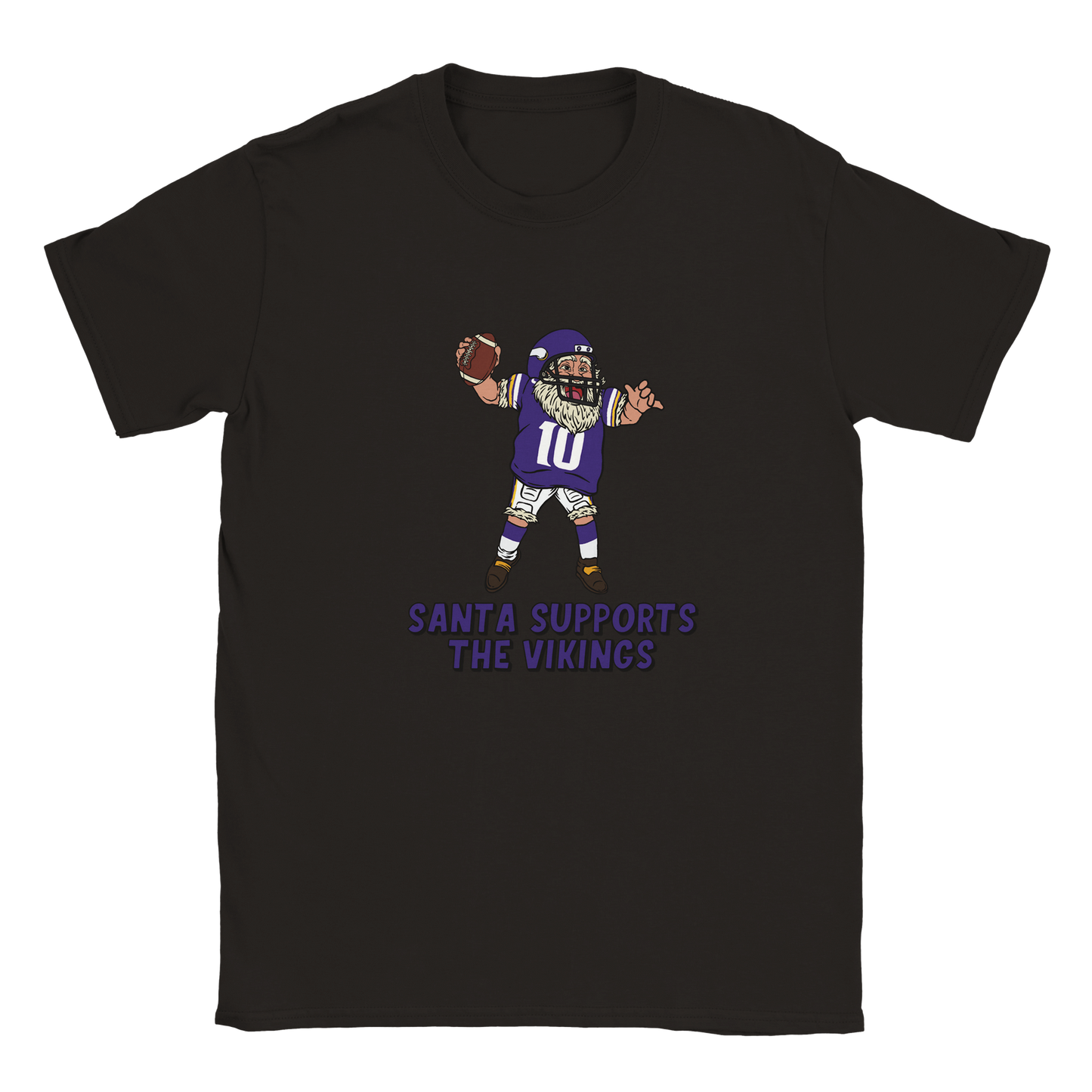 Minnesota Vikings Kids Crewneck Santa T-shirt