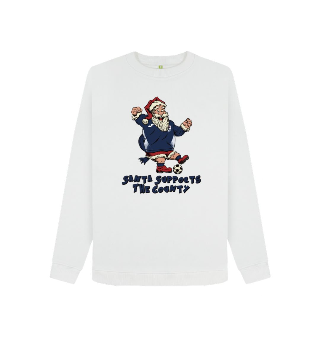 White Ross County Women's Santa Jumper