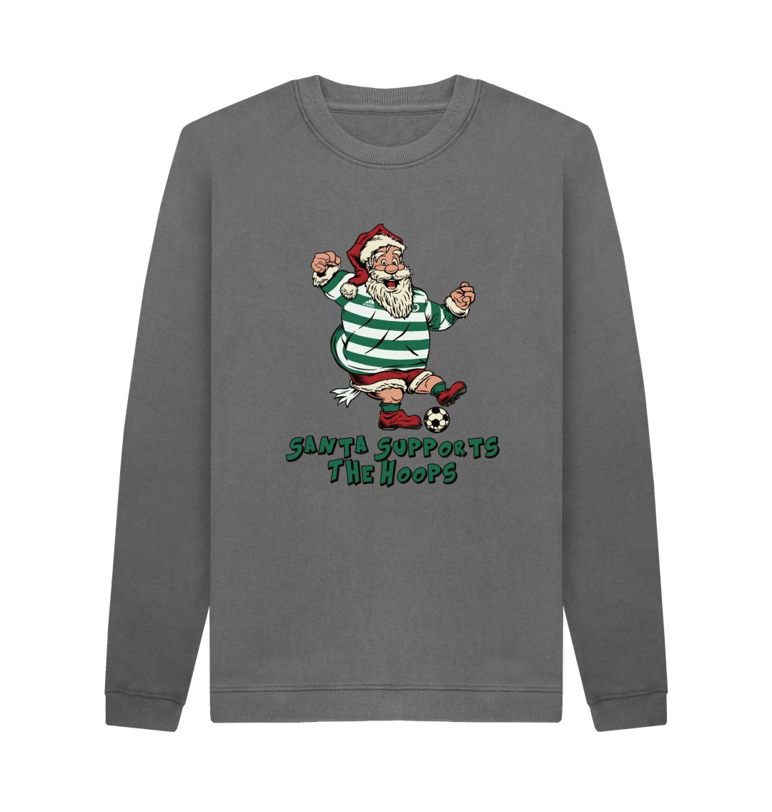 Slate Grey Celtic Men's Santa Jumper