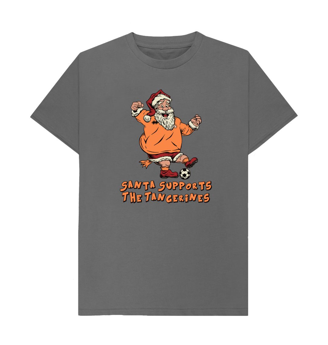 Slate Grey Dundee United Men's Santa T-shirt