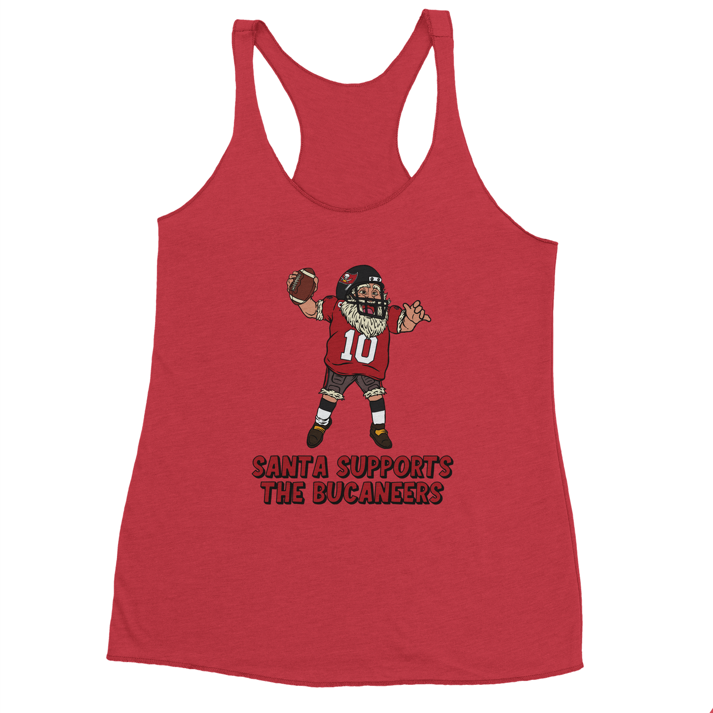 Tampa Bay Buccaneers Women's Racerback Santa Tank Top