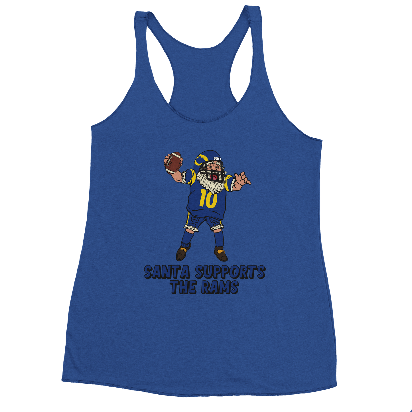 Los Angeles Rams Women's Racerback Santa Tank Top