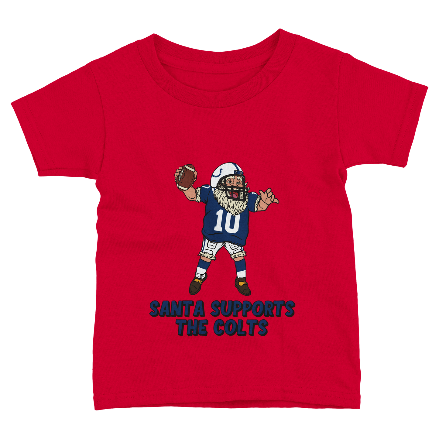 Indianapolis Colts Toddler Fine Jersey Santa T-Shirt