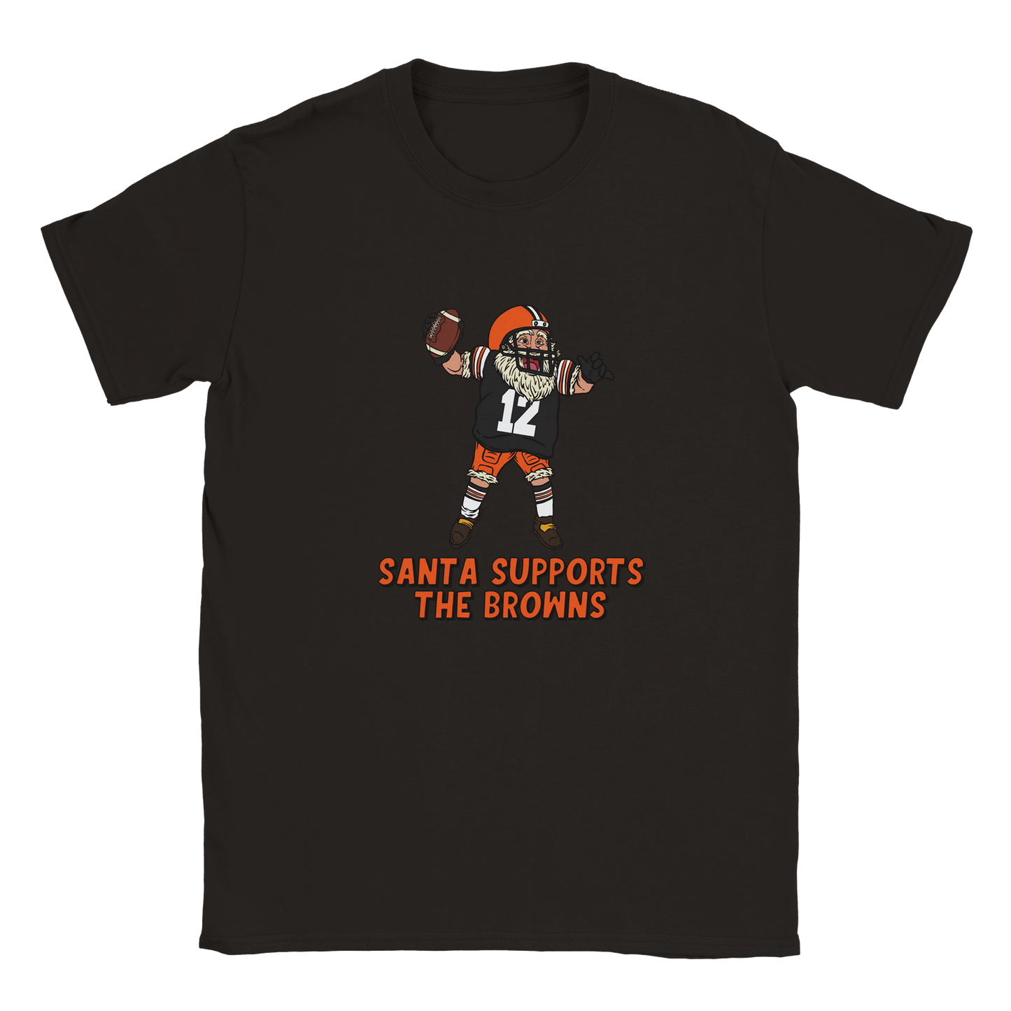 Cleveland Browns Kids Crewneck Santa T-shirt