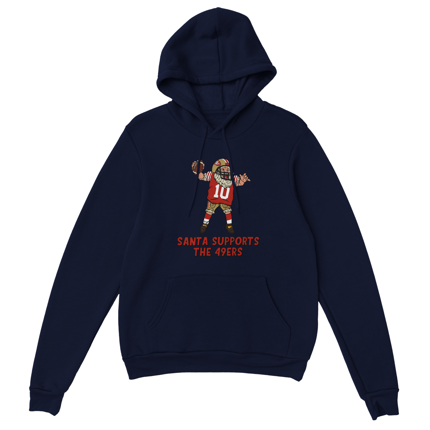 San Francisco 49ers Unisex Pullover Santa Hoodie