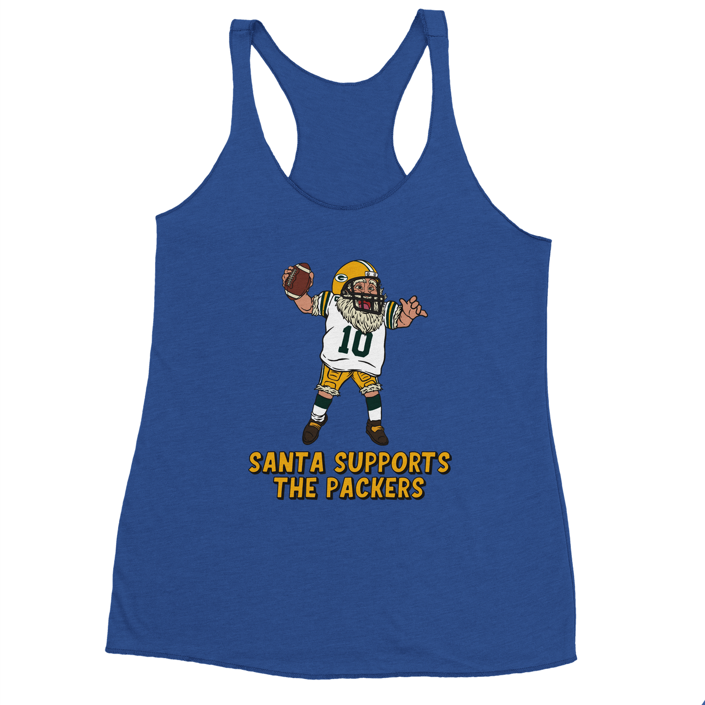 Green Bay Packers Women's Racerback Santa Tank Top