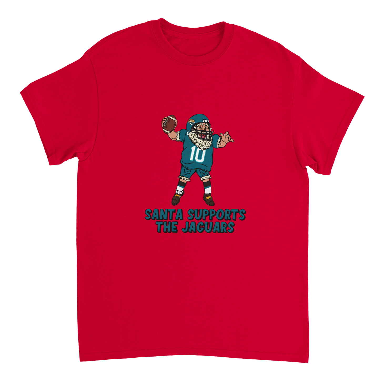 Jacksonville Jaguars Unisex Crewneck Santa T-shirt