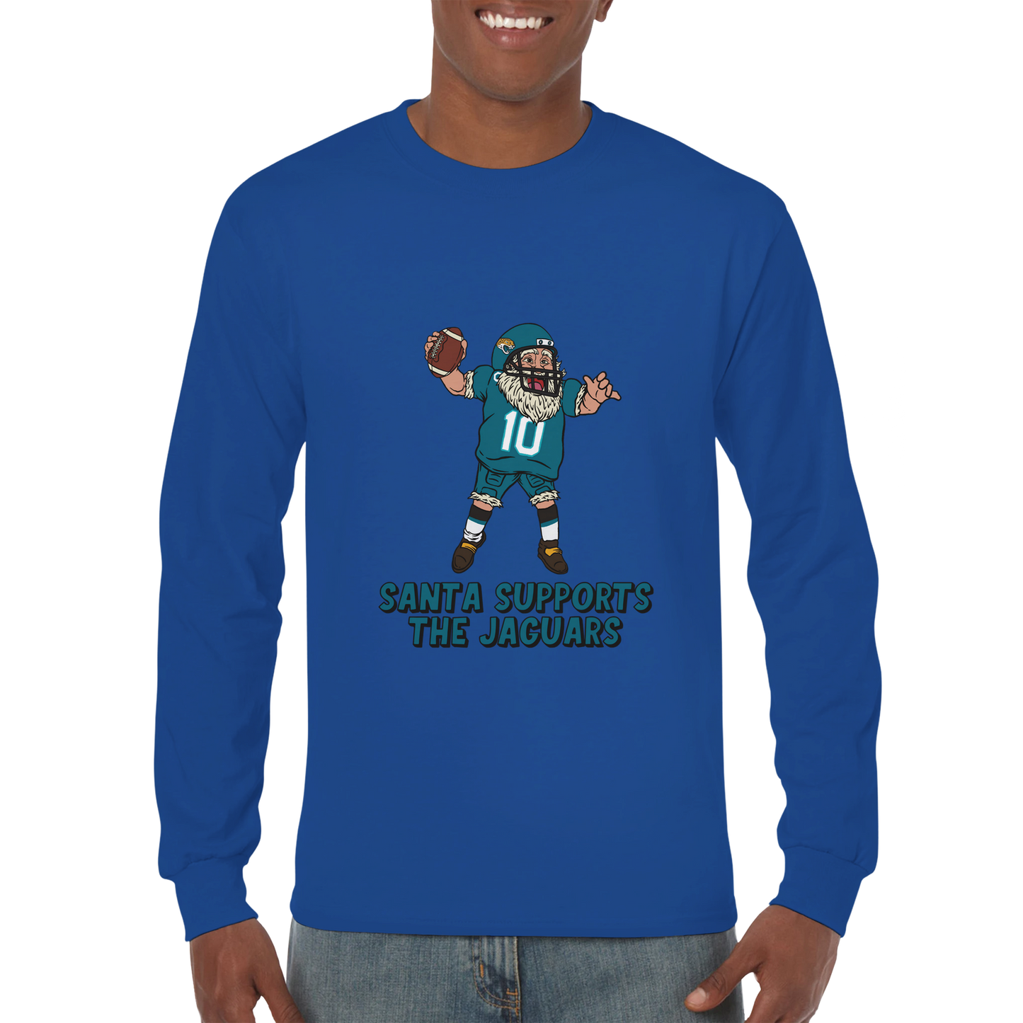 Jacksonville Jaguars Unisex Longsleeve Santa T-shirt