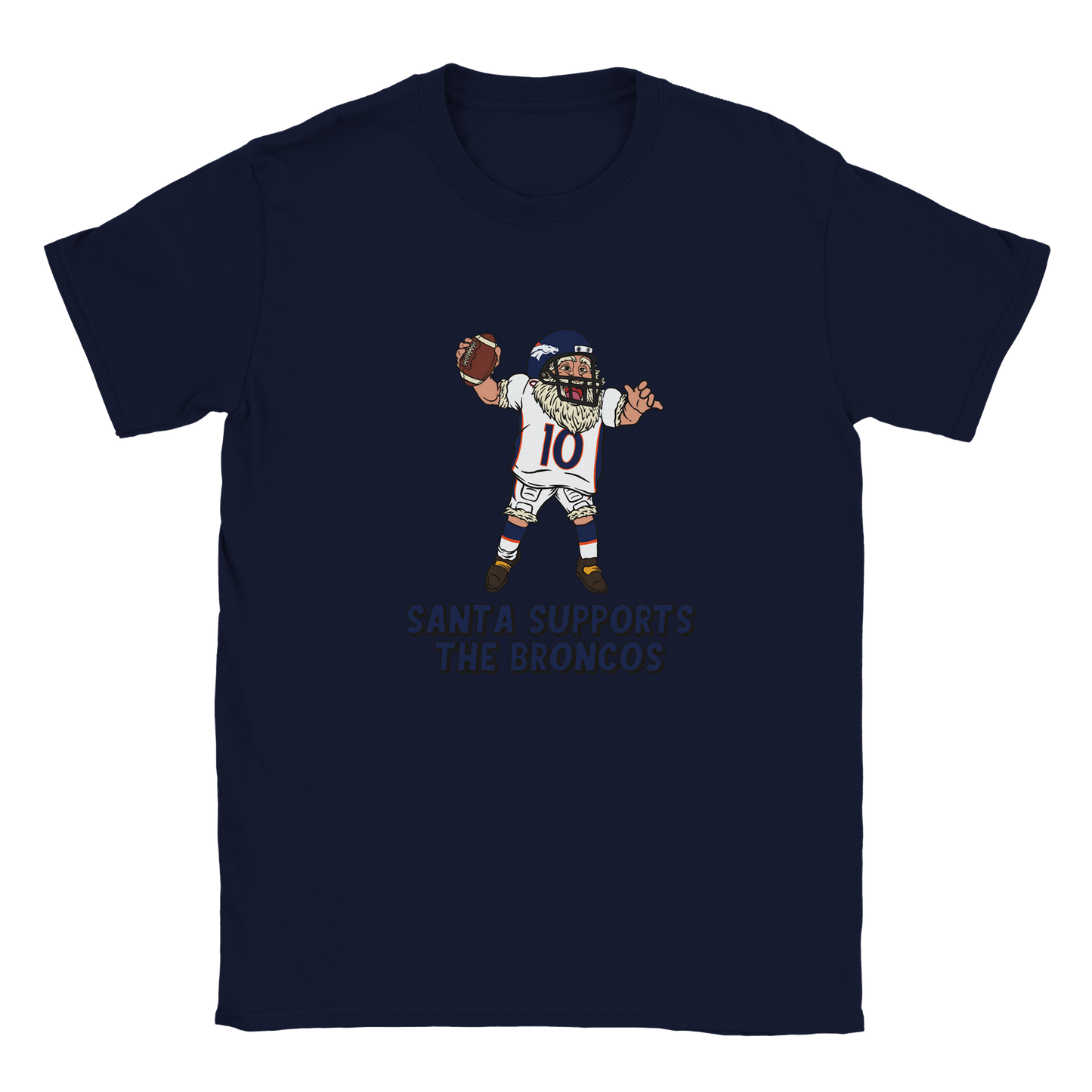 Denver Broncos Kids Crewneck Santa T-shirt