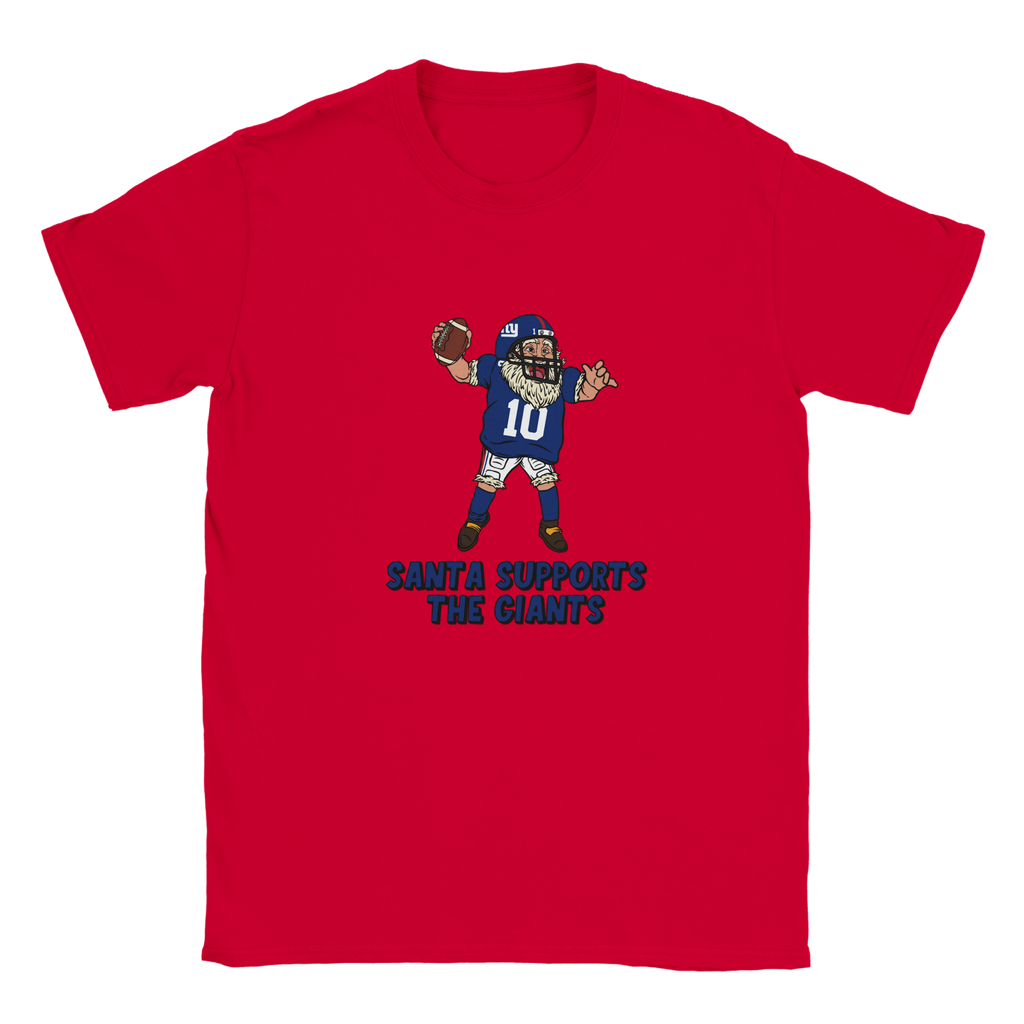 New York Giants Kids Crewneck Santa T-shirt