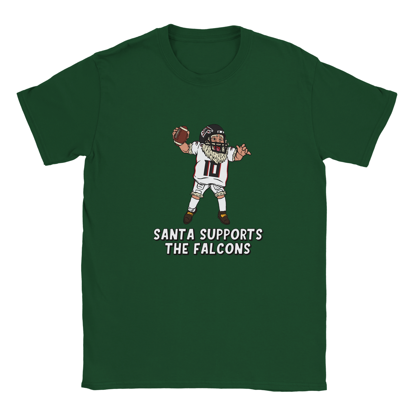 Atlanta Falcons Kids Crewneck Santa T-shirt