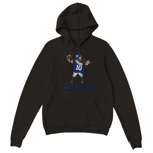 New York Giants Unisex Pullover Santa Hoodie