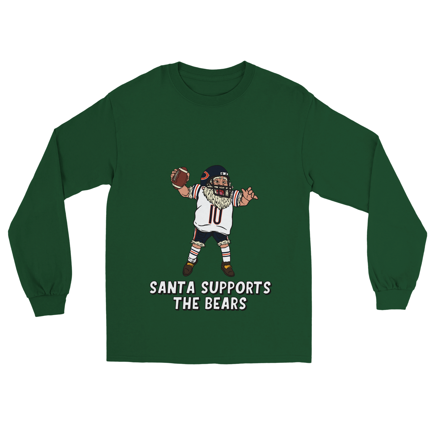 Chicago Bears Unisex Longsleeve Santa T-shirt