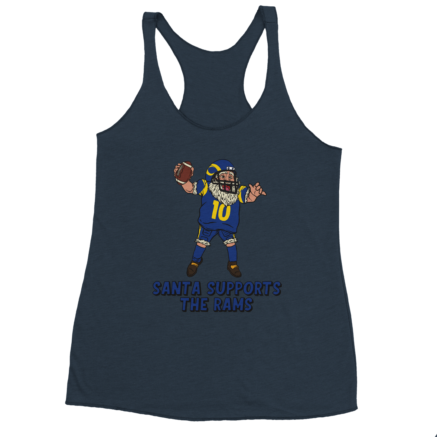 Los Angeles Rams Women's Racerback Santa Tank Top